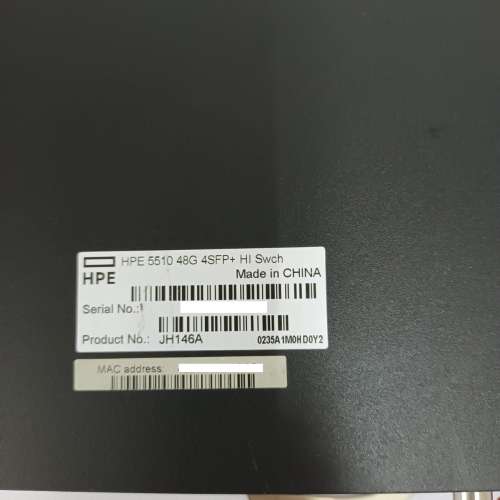 HPE FlexNetwork 5510 48G 4SFP+ HI Switch  JH146A