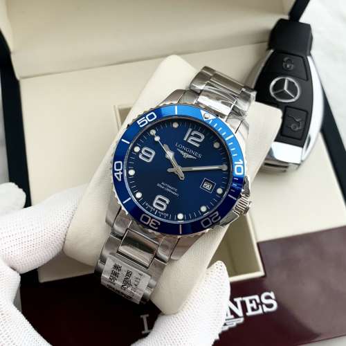 浪琴-LONGINES 康卡斯系列 🎉男士腕表  全自动机械机芯  316精钢表壳  精钢表带   ...