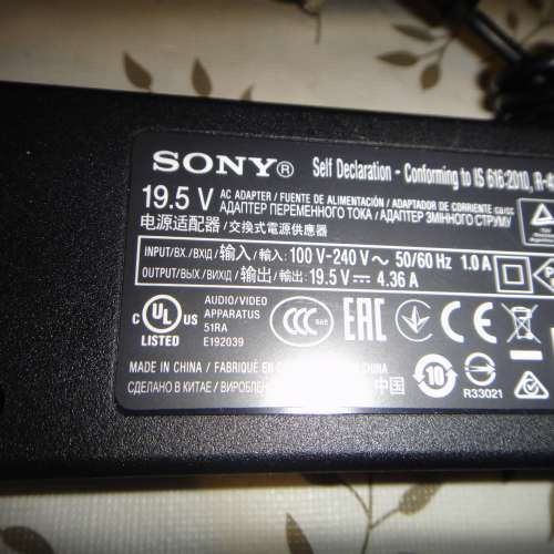 原裝sony索尼ACDP-085E03 laptop adapter 19V 4.36A