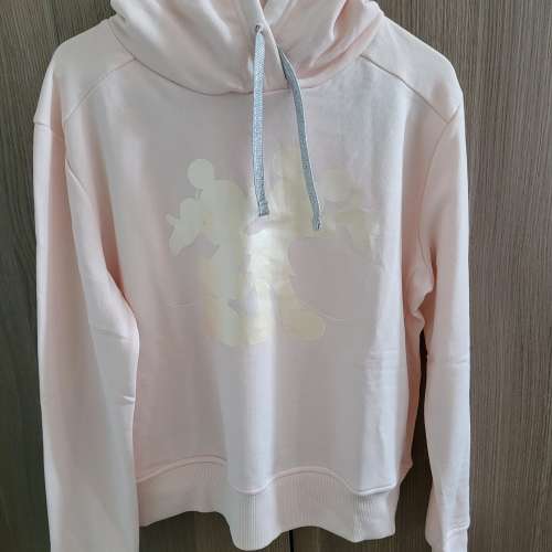 全新迪士尼粉紅色連帽衛衣S碼