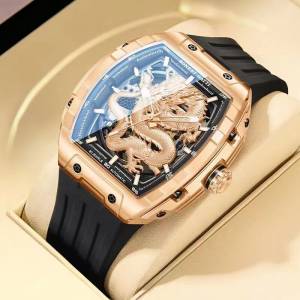 德國布加迪手錶男士機械錶全自動高配版龍年限定正版潮流腕錶男款