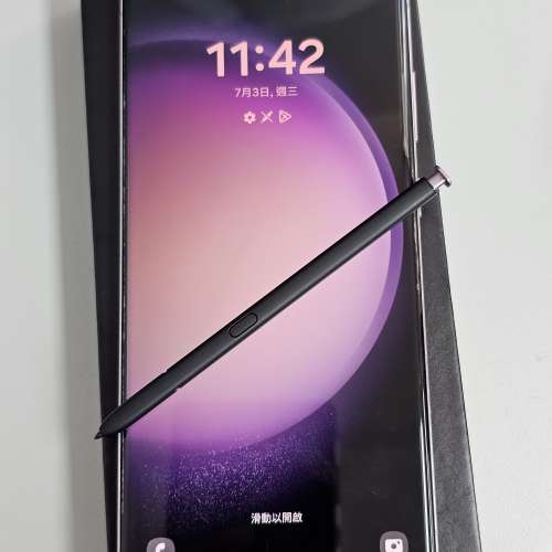 Samsung S23 ultra, 256GB, 行貨98%新, 薰衣草紫色