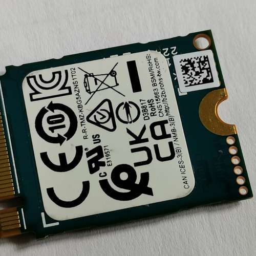 KIOXIA M.2 2230 256GB SSD Nvme