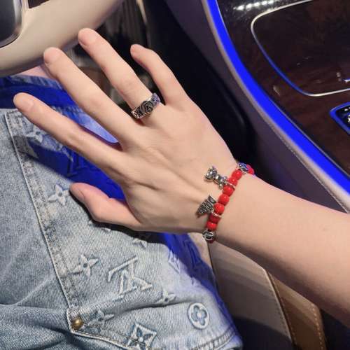 多元素瑪瑙泰銀風格手鍊