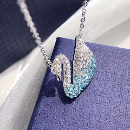 藍色漸變天鵝項鍊