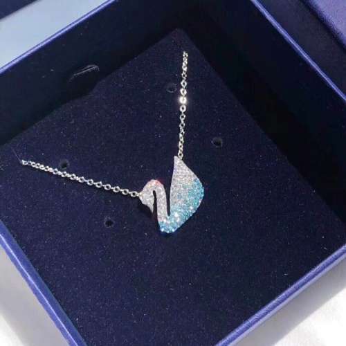 藍色漸變天鵝項鍊