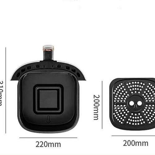 原裝全新香港三腳插頭8L空氣炸鍋觸摸款智能電炸鍋