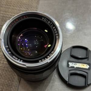 99% New Voigtlander Nokton 35mm F1.2 ASPH II Leica M Mount