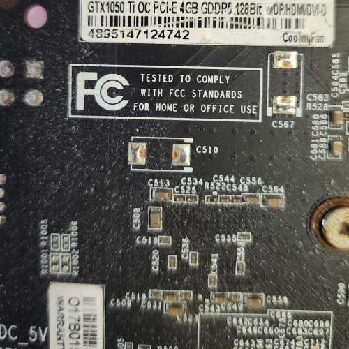 GeForce® GTX 1050 Ti (Galax) 顯示卡 display card