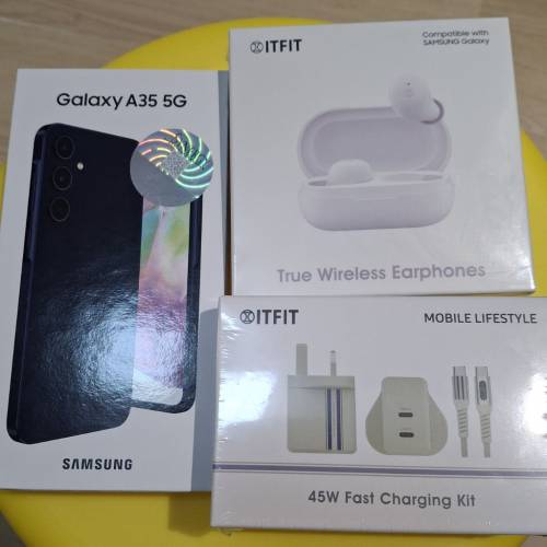 24年7月29單據 全新未開封 行貨 連贈品 一年原廠保養 三星 Samsung Galaxy A35 5G ...