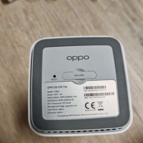 oppo 5g cpe T1a 兩件$1600