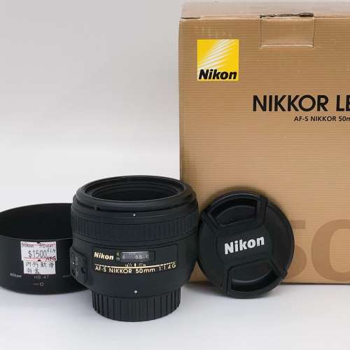 99% New Nikon 50mm F1.4自動對焦鏡頭, 深水埗門市可購買