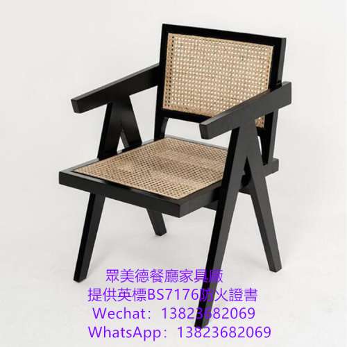 茶餐飯店食肆餐廳餐檯椅訂造廠家,阻燃皮革坐墊椅子,白蠟木實木高檔扶手餐檯椅,烤肉...