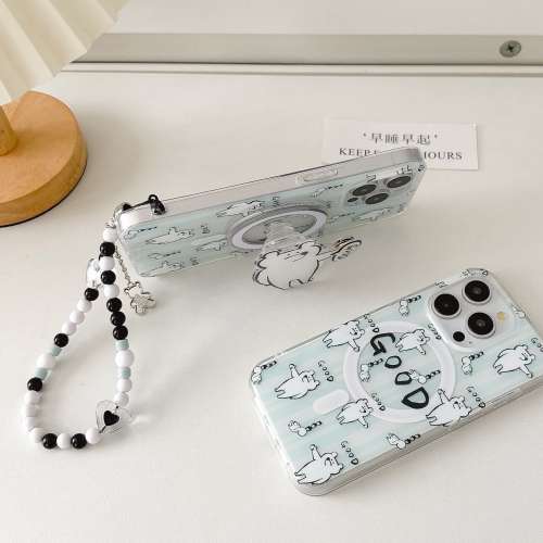 免費順豐智能櫃 旋轉白熊筒款式 IMD掛繩磁吸支架款 iPhone12~iPhone15promax都有 #...