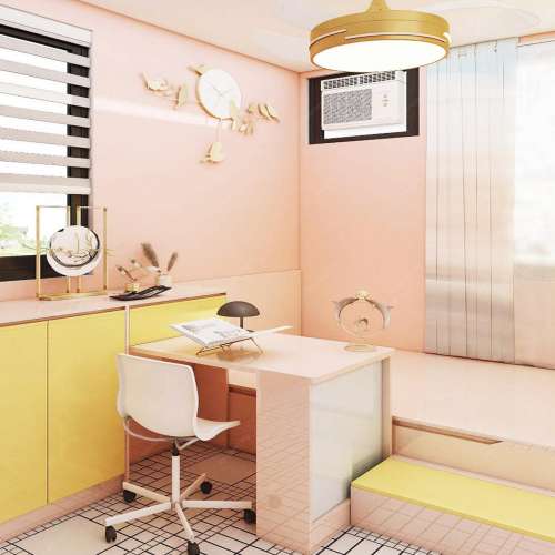 👍地台床設計方案公屋設計 書檯書櫃組合設計木質衣櫃 簡約實用 實木推門衣櫃衣櫃訂...