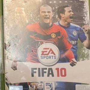 Xbox 360 games FIFA 10遊戲膠盒有少許爆裂 光碟是正常