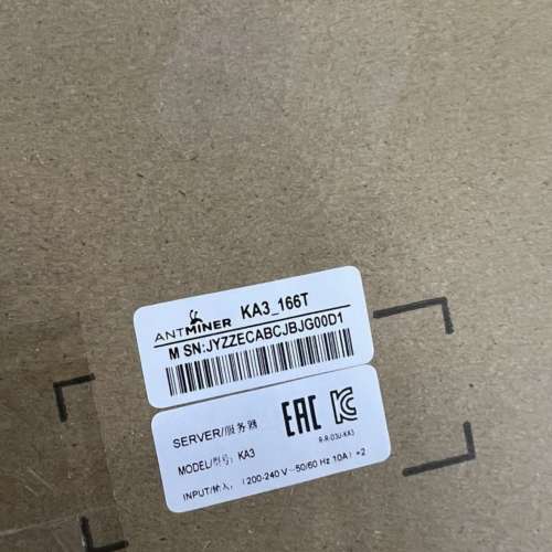 全新礦機 螞蟻礦機 AntMinerKa3 蝕放