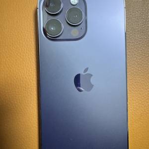 有apple care plus ,iphone 14 Pro Max 256GB 紫色，港行，5G雙卡雙待，無花無崩，有...