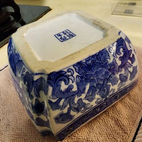 Antique - 青花瓷 方碗