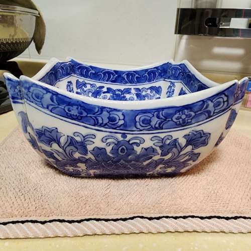 Antique - 青花瓷 方碗
