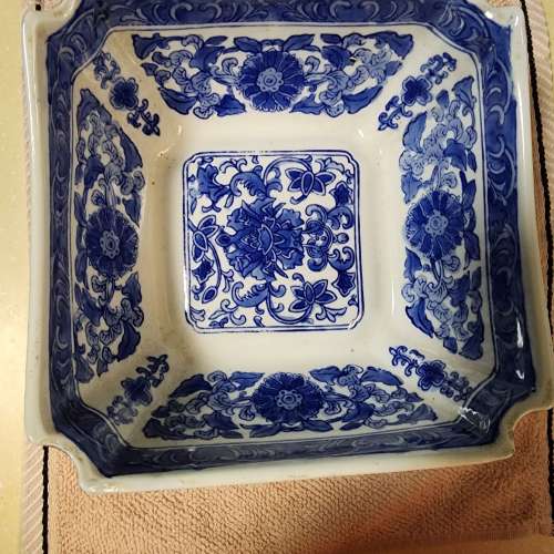 Antique - 青花瓷 方碗