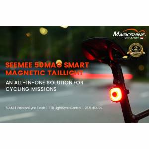 100%New Magicshine SEEMEE 50MAG Smart Magnetic Taillight