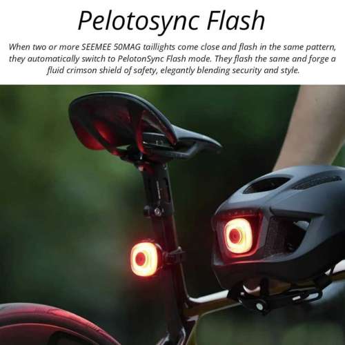 100%New Magicshine SEEMEE 50MAG Smart Magnetic Taillight