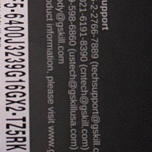 G.SKILL DDR5 6400 16GB x2 CL32