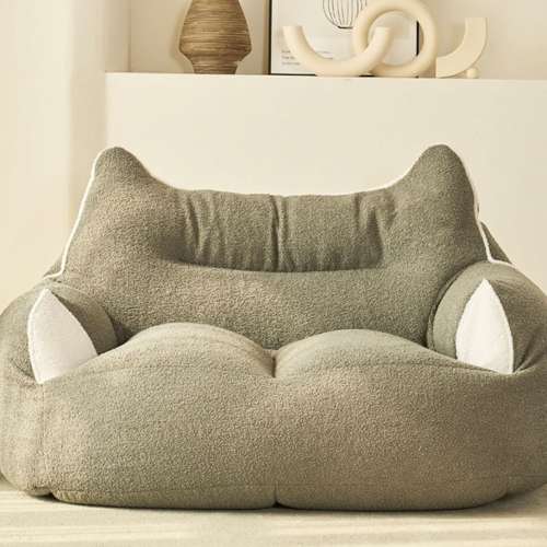 憨豆包 榻榻米地上臥室小型陽台躺椅單人可睡可躺兒童房間閱讀小座椅 懶人沙發