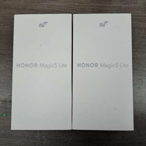 (荃灣實體店，全新國際版未開封原裝Honor Magic5 Lite 祖母綠/白金色 ) Honor Magi...