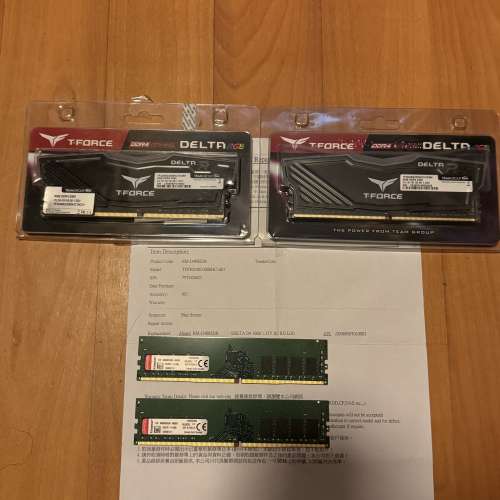 TEAMGROUP ARGB Ram 8G DDR4 3200,3000 , Kingston Ram 8G 3200