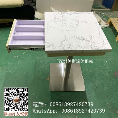 仿石餐枱，櫃筒餐桌，訂製桌子尺寸顏色，人造石桌子，訂製餐枱，餐廳桌子，單人位餐...