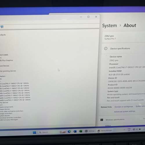 Surface Pro 7 1866 ( i7 1065G7 + 16Gb Ram + 512Gb Nvme ssd )