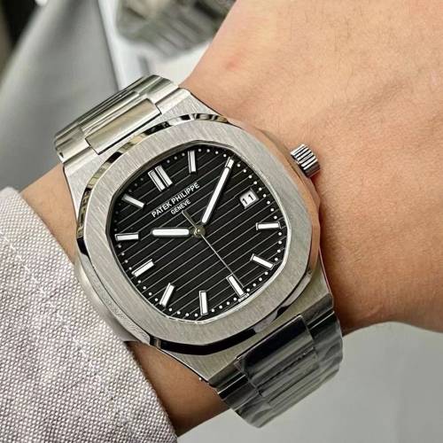 新款百达斐丽男士全自动自动机械手表运动防水夜光日历商务高端男表