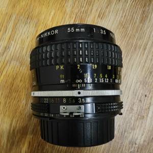 Nikon MF 55mm F3.5 macro lens