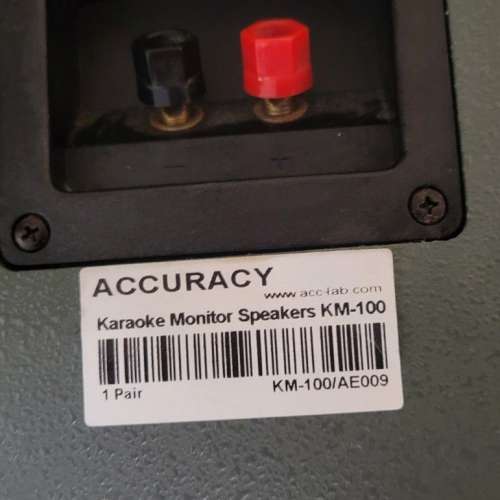 Accuracy AK-430 Karaoke Amplifier and + KM-100 Speakers