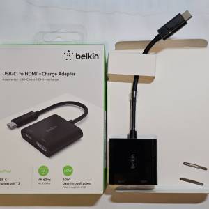 Belkin USB-C to HDMI + Charge Adapter (USB-C 轉 HDMI 4K 60Hz 充電轉接器) (60W)