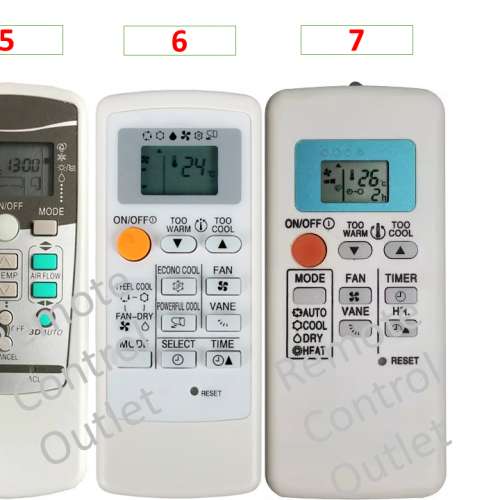 三菱冷氣空調代用遙控器 MITSUBISHI air con conditioner conditioning AC A/C remote