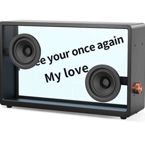 TT suspension transparent lyrics speaker ttf bluetooth subtitles home living roo