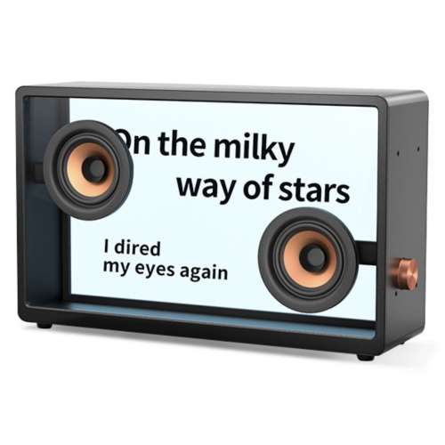 TT suspension transparent lyrics speaker ttf bluetooth subtitles home living roo