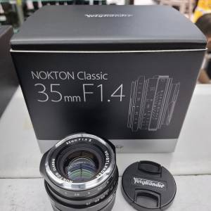 VOIGTLANDER NOKTON CLASSIC 35MM F1.4 II LEICA M MOUNT 95% NEW