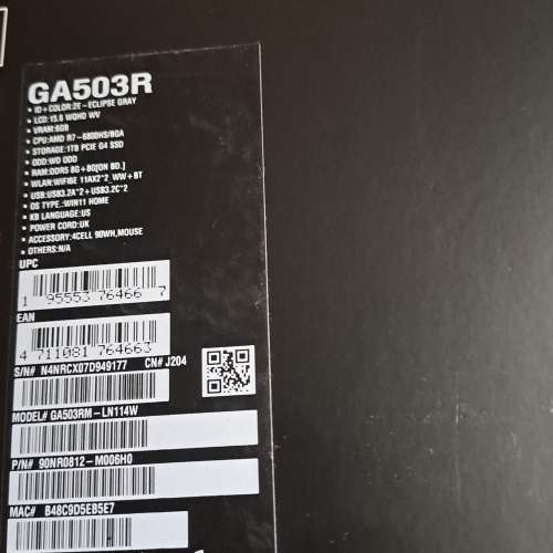 asus陳列品手提電腦 原價10600，現在6500