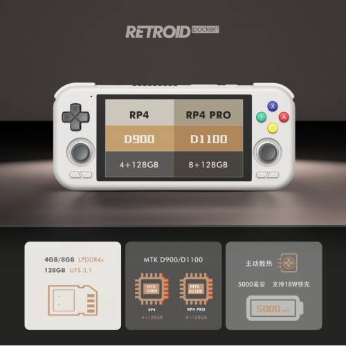 Retroid Pocket RP4 PRO開源掌機 霍爾搖桿肩鍵