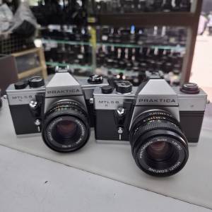 PRAKTICA MTL 5B + PENTACON 50MM F1.8  HANIMEX CR 1000 + 55MM F1.8 M42 MOUNT 全...