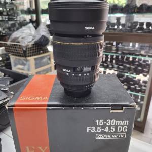 SIGMA AF 15-30MM F3.5-4.5 DG EX ASPHERICAL NIKON MOUNT