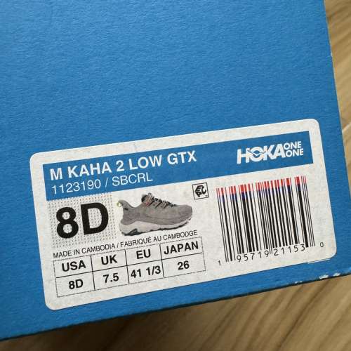 HOKA Kaha 2 Low GTX 灰色 US8 100%全新 Brand New