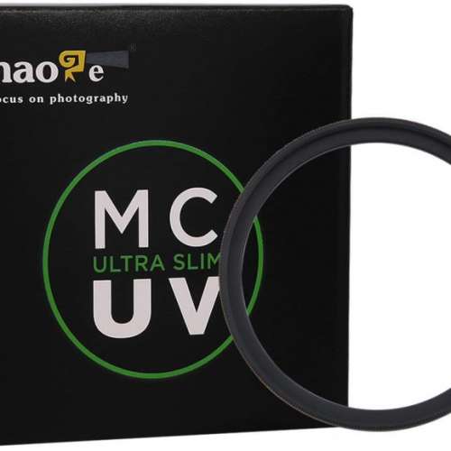 Haoge Square Metal Lens Hood With 49mm MCUV For Fujifilm X100VI 銀色遮光罩連...