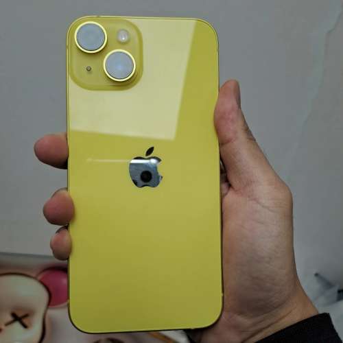 (荃灣實體店，99.9新iPhone 14)Apple iPhone 14 128 黃🍌 apple care至12月底💓