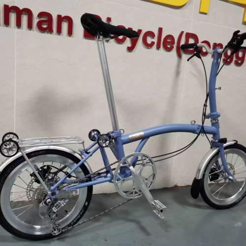 特價 新款 Ruhm DX7 speed  碟剎 鉻鉬鋼 折叠車 送前後蛙燈 叮叮