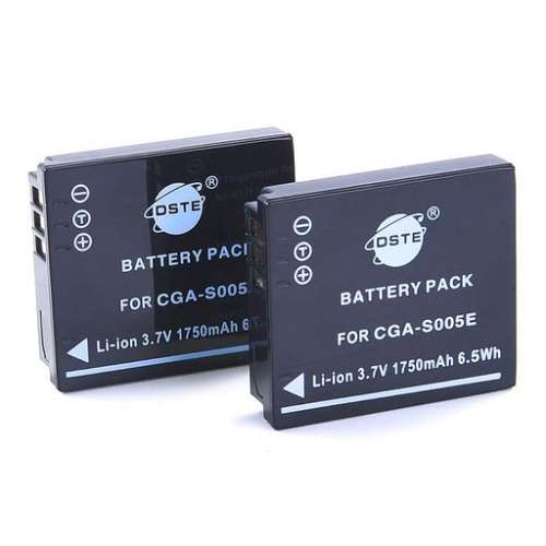 DSTE Panasonic CGA-S005 / CGA-S005A / CGA-S005A/1B / CGA-S005E 代用鋰電池 (17...